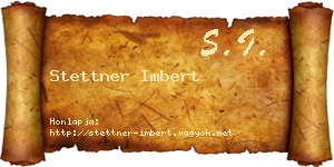 Stettner Imbert névjegykártya